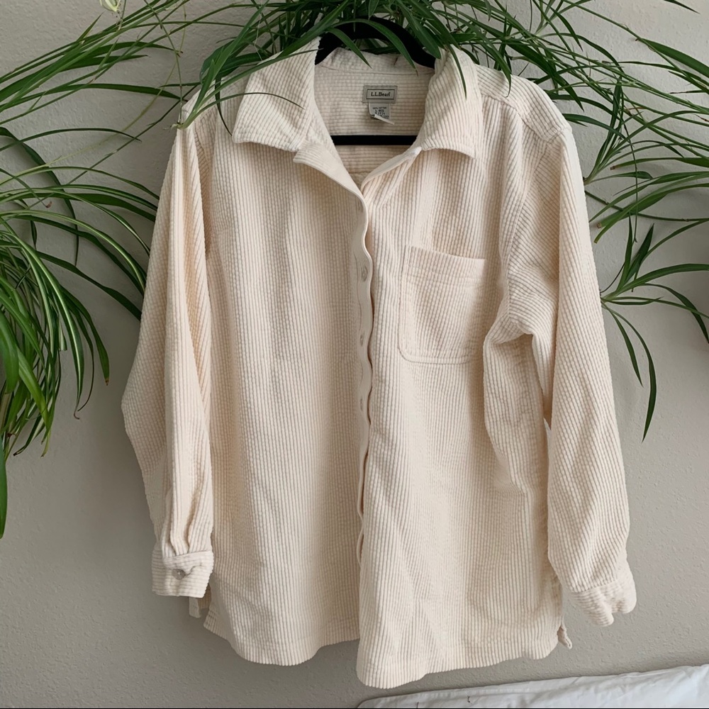 L.L Bean Corduroy button up